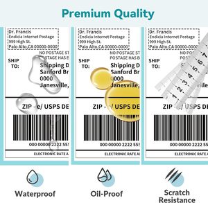Dính 4 ''x 6'' vận chuyển nhãn tương thích A6 Express giấy gửi hàng dán 100x150 mét trực tiếp nhãn nhiệt - Product Image 4
