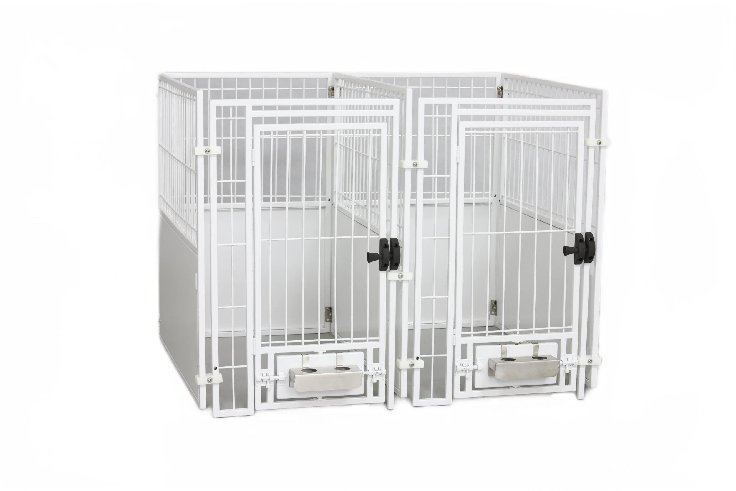 Galvalume Kennel recubierto de polvo con puerta de rejilla de alambre