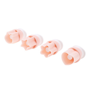 Lot de 4 <span class=keywords><strong>emporte</strong></span>-pièces à ressort en plastique pour biscuits, légumes et fruits, moule à pression pour boîte à bento pour enfants, outils de pâtisserie - Product Image 5