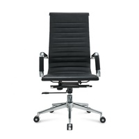 Chaise de bureau ergonomique en cuir, siège de salle de réunion, de réunion, siège de table, pour invités