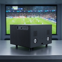 Proyector Profesional Nativo 4K 1200 Ansi Wifi BT con Reproductor de Música, Enfoque Automático, Keystone, Pantalla LCD de 6.37 Pulgadas, Videojuegos