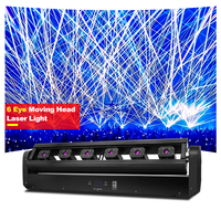 SHTX Lumière laser mobile de haute qualité rouge vert bleu 3 en 1 6X500mw DMX DJ 6 yeux boîte de nuit scène mariage lumière laser RGB barre