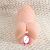 Masturbador Masculino Pocket Pussy de Alta Calidad con 3 Canales y Doble Cabezal, Copa de Juguete Sexual para Adultos con Función de Vagina, Muñeca de Silicona para Hombres