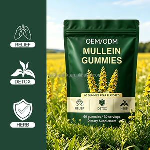 Gummies de molène aromatisées à la poire, complément alimentaire à base de plantes, OEM ODM, marque privée pour la santé des adultes - Product Image 4