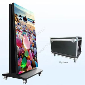 โปสเตอร์แอลอีดีแบบพับได้ P2ได้ความละเอียด4K กระบวนการยืนบนพื้นสำหรับร้านค้าโฆษณามือถือเพื่อการศึกษา SDK - Product Image 4