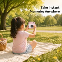 Appareil photo instantané pour enfants, écran IPS HD 2,4 pouces, photos et vidéos, carte TF 32 Go, flash, OEM/ODM personnalisable, cadeau pour les enfants de 7 à 14 ans