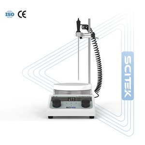 เครื่องกวนสารแม่เหล็กแบบแผ่นร้อน SCITEK หน้าจอ LED คู่ แผงควบคุมแบบสัมผัส ความจุ 5 ลิตร ความเร็ว 50–1500 รอบต่อนาที พร้อมระบบแจ้งเตือนความร้อนตกค้าง สำหรับห้องปฏิบัติการ - Product Image 6