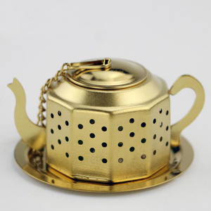 뜨거운 판매 스테인레스 스틸 차 주입기/주전자 재고 가정 용품 오리 디자인 특징 - Product Image 1