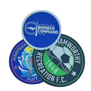 Logo personnalisé <span class=keywords><strong>Presse</strong></span> à chaud souple Étiquette en relief Joint tissé Logo multicolore <span class=keywords><strong>Brassard</strong></span> adhésif thermofusible - Product Image 5