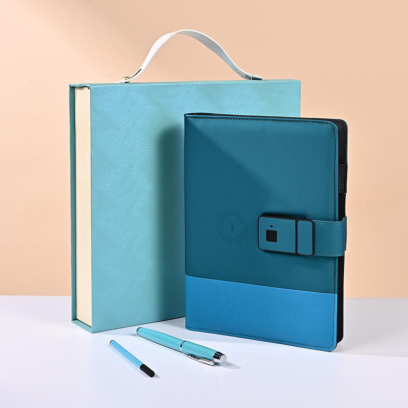 Emballage coffret cadeau bleu