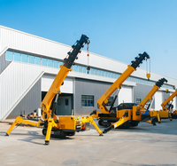 Mobiler Hydraulischer 18m Elektrostart-Spinnenkran mit 360° Drehfunktion für Innenlager-Hebearbeiten