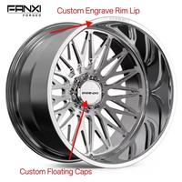Jantes personnalisées 22x14 24x12 24x14 26x14 8x170 8x180 8x6.5 6x5.5 en alliage d'aluminium poli forgé pour Ford F-150 F-250 Sierra