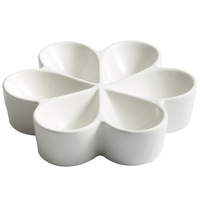 Ensemble d'assiettes de dîner blanches pour mariage, style nordique, vaisselle ronde en porcelaine, assiettes jetables écologiques pour usage domestique