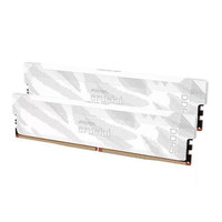 Crucial Pro DDR5-6400 CL32 32GB Kit (16GBx2) UDIMM: OC Gaming Memory White CP2K16G64C32U5W