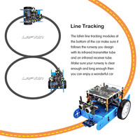 Kit de coche Robot Educativo programable LAFVIN IBOT para programación gráfica con Manual de usuario para Arduino