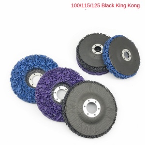 Disques de ponçage en fibre métallique en acier inoxydable 100/115/125 Feuille de meulage diamantée noire pour l'enlèvement de la peinture automobile - Product Image 5