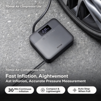 Compresseur d'air portable 70mai Lite pour pneus de voiture, gonflage rapide, outil multifonctionnel pour véhicule