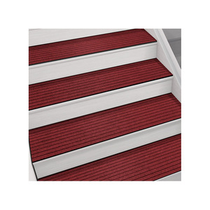 Home <b>Stair</b> Mat Rectangle Solid Pattern Multicolor Polyester Fiber Non-Slip Carpet <b>Padding</b> for Indoor Use - Product Image 4