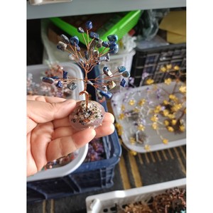 คริสตัลต้นไม้ประดับอเมทิสต์ลวดทองแดงทำด้วยมือตกแต่งบ้านเครื่องประดับฮวงจุ้ยสูง 8 ซม. กว้าง 5 ซม. - Product Image 6