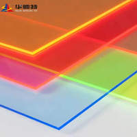 Plaques en plastique translucide colorées HUASHUAITE, best-sellers, produits en feuille d'acrylique coulée
