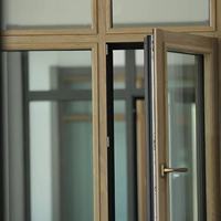 Ventanas de Madera y Aluminio de Roble Rojo Americano de Lujo Personalizadas para Villas Modernas