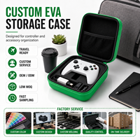 Étui de transport rigide en EVA personnalisé pour manette de jeu avec logo, couleur, taille et intérieur, boîte de rangement portable antichoc avec fermeture éclair