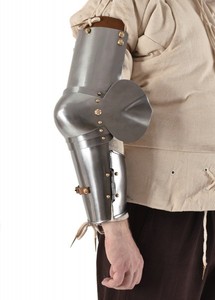 Par de Vambraces de Acero Estilo Caballero Clásico, Hechos a Mano, Armadura de Brazo Usable, Colección Náutica Antigua Histórica - Product Image 2