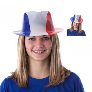 <span class=keywords><strong>Chapeau</strong></span> <span class=keywords><strong>Borsalino</strong></span> PVC France Drôle France PVC <span class=keywords><strong>chapeau</strong></span> de cowboy bleu <span class=keywords><strong>rouge</strong></span> blanc - Product Image 1