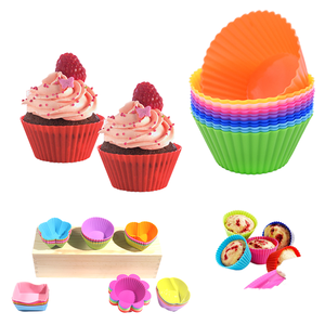 <span class=keywords><strong>Molde</strong></span> de pastel de <span class=keywords><strong>silicona</strong></span> BPA gratis con corazón, estrella, flor, formas de Luna, revestimientos ecológicos para <span class=keywords><strong>magdalenas</strong></span> para hornear de forma segura, <span class=keywords><strong>magdalenas</strong></span> DIY - Product Image 3