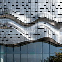 Mur rideau moderne en alliage d'aluminium exquis pour centre commercial, villa, hôtel – Anti-corrosion, design écologique, options personnalisables, garantie 5 ans