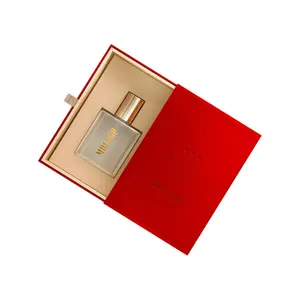 Дизайнерская упаковка с логотипом на заказ бумажная упаковка выдвижной ящик арабский 50 100 мл стеклянный флакон для духов по уходу за кожей подарочные коробки