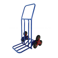 Chariot de livraison pliable en aluminium industriel de 200 kg avec deux roues solides pour le transport d'outils lourds