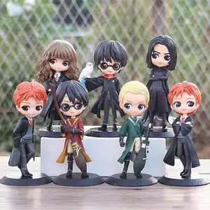 Karikatür Harry Pottered şekil baykuş Hedwig Hermione Ron Ron Weasley Action Figure Kawaii koleksiyonu modeli bebek oyuncak hediye