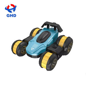 Voiture de drift électrique RC 2,4 GHz bleue, voiture de cascades à 360°, 4 canaux, prête à l'emploi, télécommande, lumières, câble USB, portée 40 m - Product Image 6