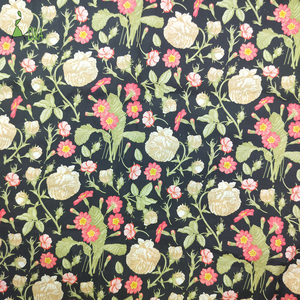 Tessuto in Cotone 100% <span class=keywords><strong>Liberty</strong></span> London Tana Lawn <span class=keywords><strong>Nero</strong></span> con Stampa Floreale, Peso Medio, Resistente alle Macchie, per Camicie e Abiti - Product Image 5