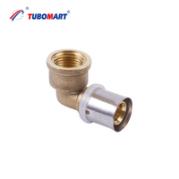 Raccords de plomberie en laiton OEM TUBOMART, raccords coudés mâles profil TH, systèmes de chauffage au sol, raccords de tuyauterie Pexalpex