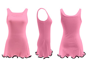 <span class=keywords><strong>Nouvelle</strong></span> jupe d'été sans manches de style français sexy avec logo personnalisé, jupe en tissu doux roulé, jupe simple pour femmes - Product Image 6
