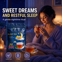 Thé Apaisant Nuit Calme – Mélange Herbal Sans Caféine pour un Sommeil Profond – Boisson Relaxante pour le Coucher – Saveur Personnalisée – Fournisseur Marque Blanche