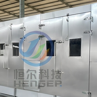 Laveuse de plateaux entièrement automatique en acier inoxydable avec pulvérisation haute pression pour cuisine commerciale et usine de transformation alimentaire