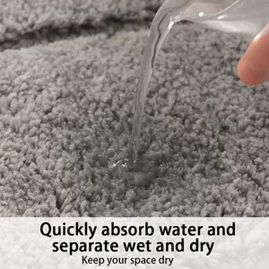 Yfl מותאם אישית רך סופג אמבט מחצלת microfiber מתייבש במהירות מכונת יוקרה כביסה שטיחים אמבטיות שטיח