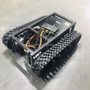 Chasis Eléctrico de Orugas de Goma de 200 kg con Motor y Control Remoto, Plataforma de Orugas de Goma para Maquinaria de Construcción - Product Image 2