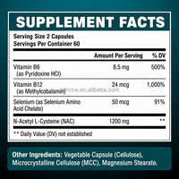 Renforce l'immunité Antioxydant Ergothionéine Resvératrol NAC Sélénium Vitamine C EGT Capsule Complément alimentaire pour adultes