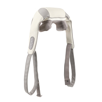 Ceinture de massage chauffante Shiatsu EMOKA polyvalente à pétrissage profond, rechargeable par USB, avec contrôle de la minuterie pour le cou et les épaules, certifiée ROHS FCC