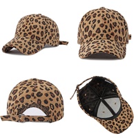 Casquette de baseball personnalisée en velours côtelé imprimé léopard, casquette snapback brodée, casquette de baseball de haute qualité pour les marques de mode et le streetwear
