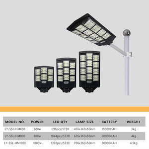 Lampioni Solari <span class=keywords><strong>LED</strong></span> da 1000W Nuovi Arrivi in Sud America Apparecchi di Illuminazione Stradale a <span class=keywords><strong>LED</strong></span> - Product Image 3