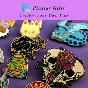 Fabrication chinoise de badges, broches personnalisées, accessoires de sac en métal, logo personnalisé, fabricant de pin's de revers en émail dur ou souple pour vêtements - Product Image 2