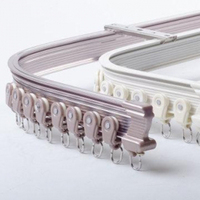Tringle de douche en aluminium, rail de rideau en aluminium