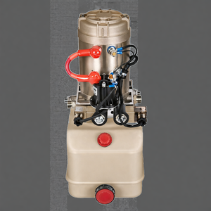 Nouvelle unité de puissance hydraulique GRH en plastique blanc de 3 quarts, DC12V/1.6KW, sortie d'usine - Product Image 1