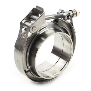 Morsetto per Tubi di Scarico Resistente 2.5" Tipo <span class=keywords><strong>V</strong></span> a Sgancio Rapido in Acciaio Inox per Intercooler Universale - Product Image 5