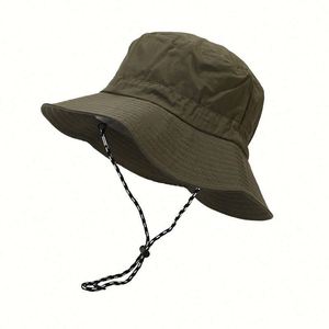 Sombrero de Pescador Personalizado con Logotipo para Hombre, Protección Solar, Impermeable, de Secado Rápido, con Cordón, 100% Lona de Algodón, para las Cuatro Estaciones - Product Image 3